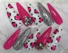 レオパード柄 ネイルチップ 10個セット