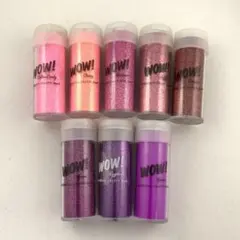 ラメ　ピンク・レッド・パープル系　8個セット11