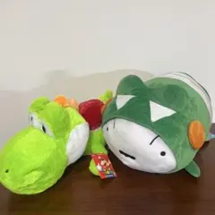 【新品】ヨッシー & クレヨンしんちゃん シロ BIGぬいぐるみ 豪華2点セット