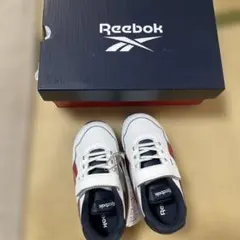 【値下げ】Reebok キッズスニーカー ホワイト/レッド　14センチ
