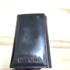 DIESEL ブラック×ピンクレザー キーケース 袋付きのサムネイル