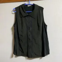 黒 ノースリーブシャツ サイズL L