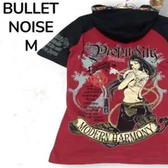 【人気】BULLET NOISE バレットノイズ 半袖パーカー 和柄 M