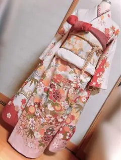 振袖セット　成人式　振袖、帯、重ね衿、帯揚げ、帯締め、長襦袢 振袖 帯揚げ 正絹 絞り 成人式 重ね衿 3点セット 前撮り 帯揚げ