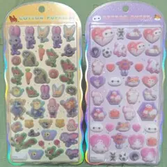 新品★ディズニー☆コットンパフィーシール 2種セット☆ズートピア＆ベイマックス