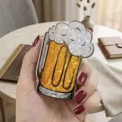 ビールジョッキ ヘアクリップ 個性的 ユニーク ヘアアクセサリー バンスクリップ