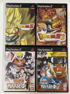 【4本セット】ドラゴンボールZ & ナルティメットヒーロー PS2