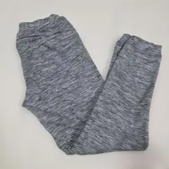 グレー スリムフィット スウェット 長ズボン 裏起毛 防寒