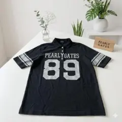 PEARLY GATES パーリーゲイツ 半袖ポロシャツ 89 サイズ1 黒のサムネイル