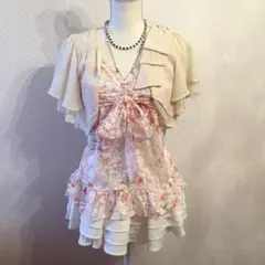 y2k 平成 axes femme 裾レースキャミソール 森ガール 姫カジ 花 - メルカリ