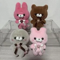 すくっとたっちさん　めるてぃちょこれーと　うさぎ　かわうそ　あざらし　くま　4点