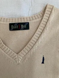 EASTBOY ベージュ　Vネック ベスト　9号