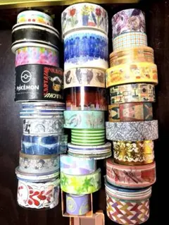 カラフルなマスキングテープセット　40個　おまけ付き