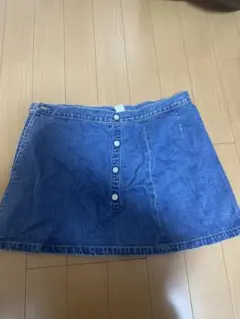【値下げ‼️未使用】MOUSSY インディゴデニム Aラインミニスカート