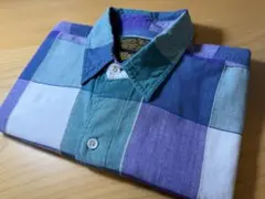 90s 黒タグ Eddie Bauer チェック 半袖シャツ エディーバウアーのサムネイル
