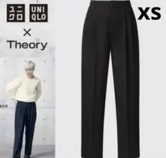 UNIQLO × Theory 感動イージータックパンツ　XSサイズ　ブラック黒