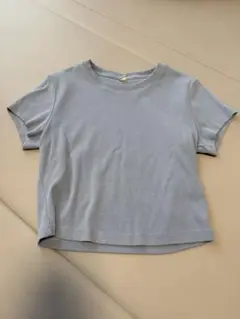 グレー 半袖 Tシャツ クルーネック