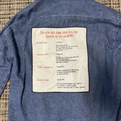 デニム シャツ ヴィンテージ アメリカン バックプリント