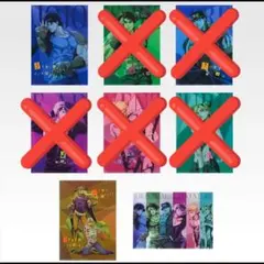 一番くじ ジョジョの奇妙な冒険 K賞 クリアポスター 7種 セミコンプ