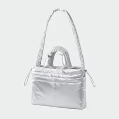 GU シルバー ナイロンバッグ 大きめ タグ付き