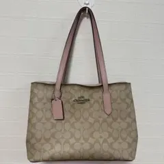 COACH トートバッグ ２wayベージュ/ピンクのサムネイル