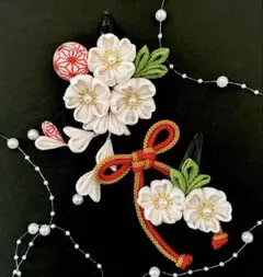 つまみ細工　髪飾り　桜　成人式　七五三　卒業式　入学式