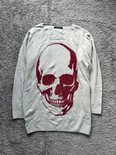 "WORLD WIDE LOVE！" Skull Design Knit