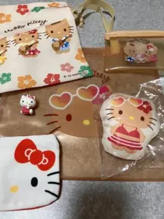 ハローキティ グッズ まとめ売り 日焼けキティめじるしアクセサリー