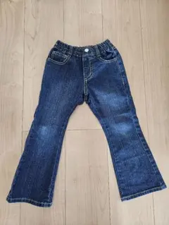can様★ダークブルー フレアパンツ 100cm