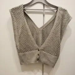 RETRO GIRL グリーン　ニット ビスチェ RL180012B001春