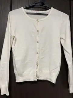 ホワイト カーディガン Mサイズ　ロディスポット