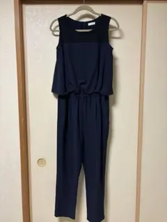 入学式に！ネイビー レースオールインワン