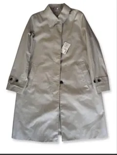 【新品】無印良品 撥水綿混 ステンカラーコート ベージュ L