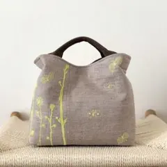 ⚮̈ミナペルホネン　choucho ＋ noppara brown　ヌッピバッグ➕