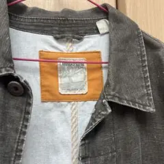 Timberland デニムジャケット L/G グレー ブラウンのサムネイル