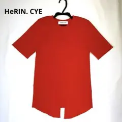 【HeRIN.CYE】ヘリンドットサイ バックオープンリブニット レッドFree