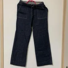 CROCODILE ダークデニム ワイドパンツ
