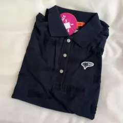 【新品未使用】BEAMS GOLF レディース ネイビー半袖ポロシャツ S