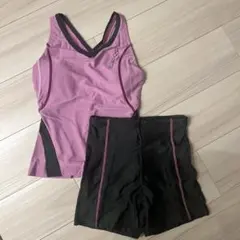 arena スポーツ用水着 セパレート ピンク×ブラックのサムネイル