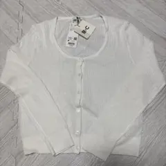 新品未使用♡UNIQLO ホワイト カーディガン Mサイズ