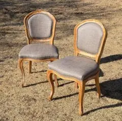 極美品！　LUMINOUS　シャビーシック　サロンチェア　2脚セット