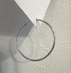 4℃ シルバーフープピアス 45mm×1mm 片耳 大きめのサムネイル