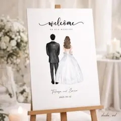 【28】✧ウェルカムボード✧ セミオーダー Groom&Bride 結婚式