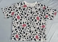【美品人気 Disney 101匹わんちゃん 総柄 Tシャツ　L】のサムネイル
