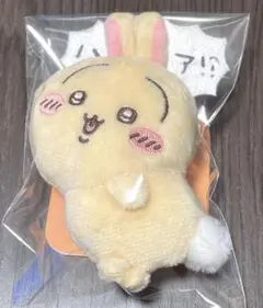 ちいかわうさぎだらけくじ E賞 ぬいぐるみバッジ ハァ！？