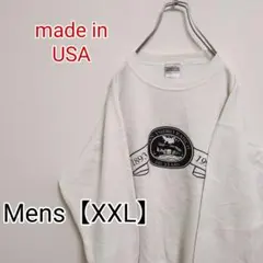 H34【アメリカ製】ONEITA　スウェット【メンズXXL】ホワイト