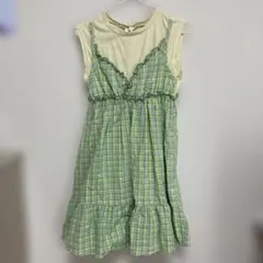 BREEZE ノースリーブ ワンピース チェック 110cm