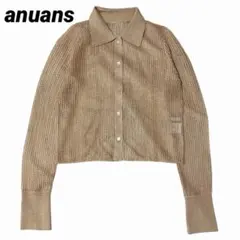 anuans ラメメッシュニットポロシャツのサムネイル
