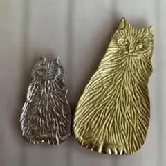 2個セット　猫のトレイ　ディスプレイ用品のサムネイル