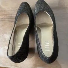 fitfit パンプス ブラック ラメのサムネイル